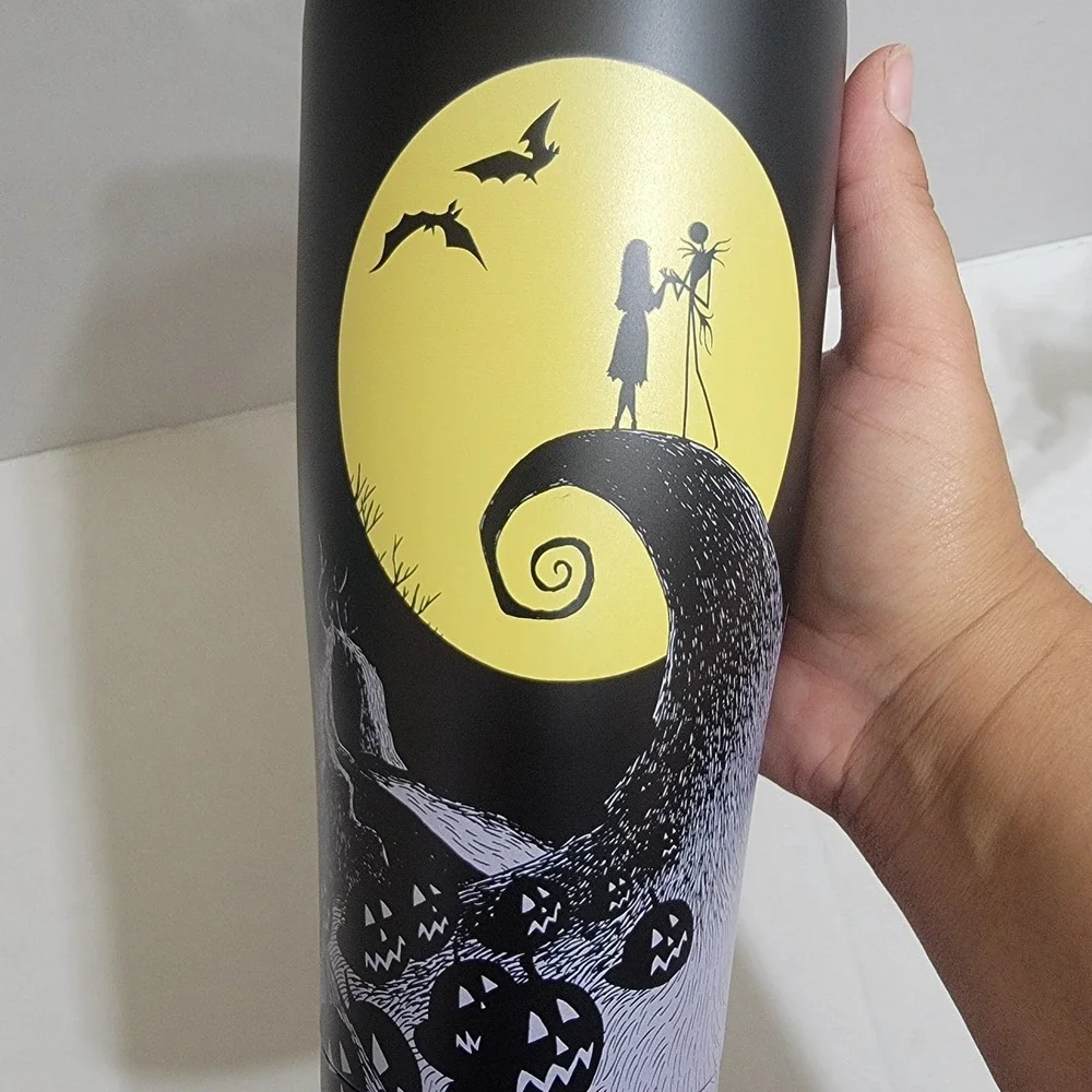 Disney The‎ Nightmare Before Christmas Jack And Sally Iconic Spiral Hill Tumbler
